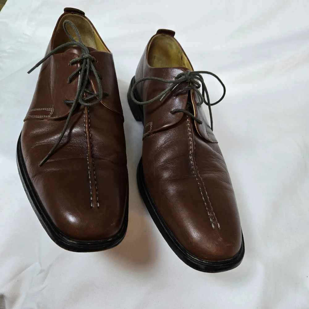 Cole Haan Mens Classic Brown Leather Beckett II Split Toe Dress Shoes C06400 11M